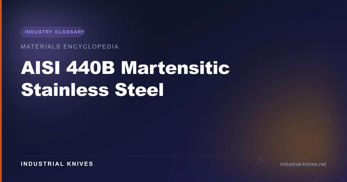 AISI 440B Martensitic Stainless Steel